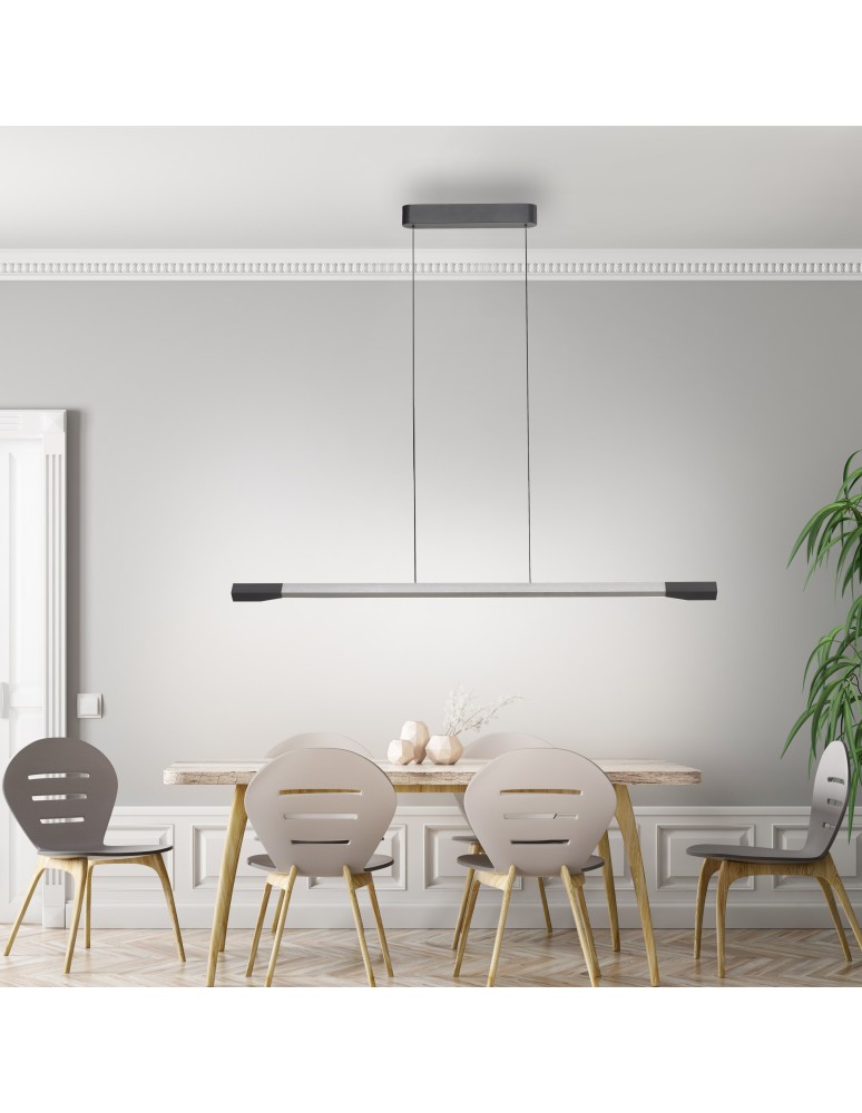 Paul Neuhaus Hoop Lampa Wisząca Aluminium/Antracyt 2732-33