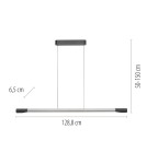 Paul Neuhaus Hoop Lampa Wisząca Aluminium/Antracyt 2732-33