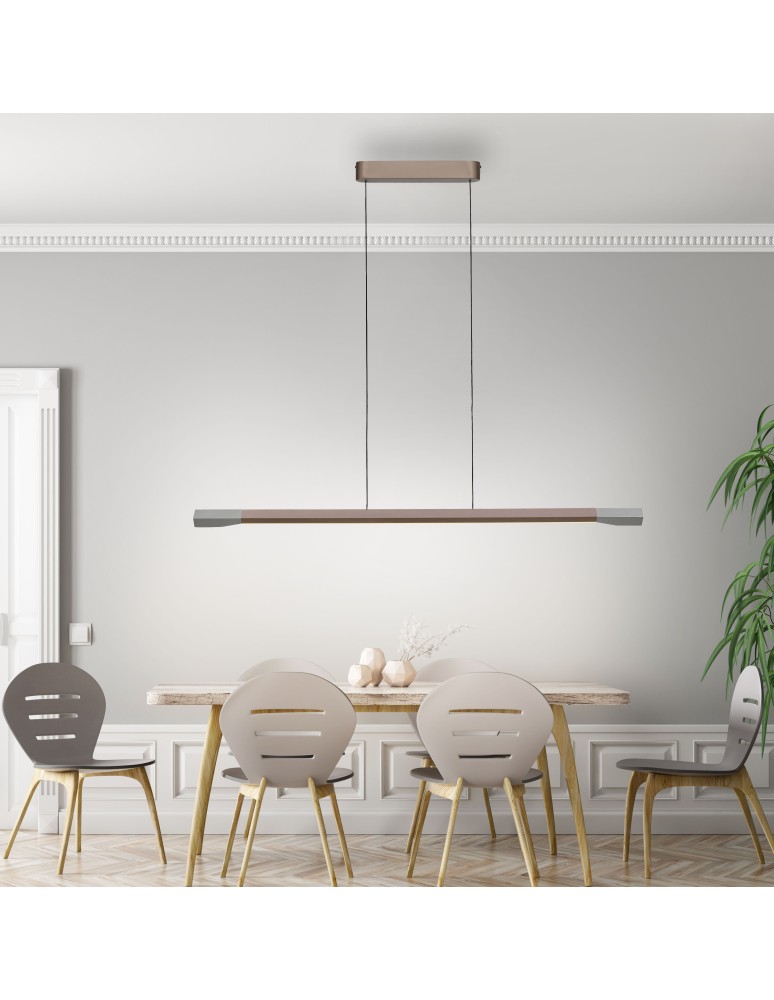 Paul Neuhaus Hoop Lampa Wisząca Kawowy 2732-36