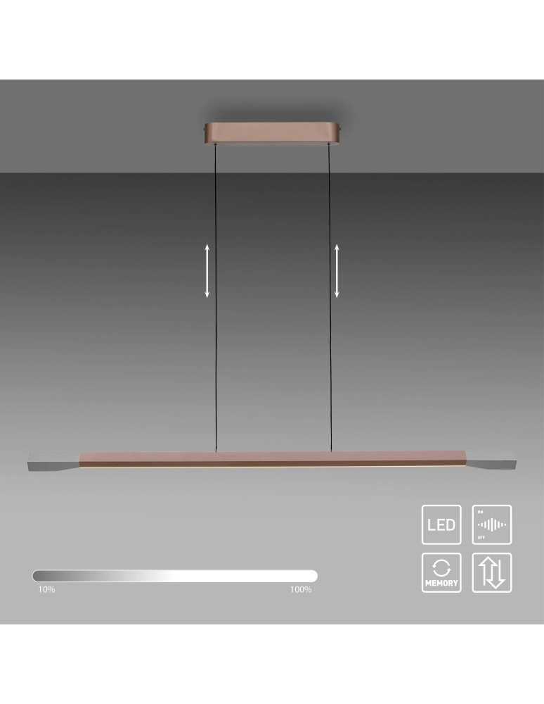 Paul Neuhaus Hoop Lampa Wisząca Kawowy 2732-36