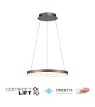 Paul Neuhaus Hoop Lampa Wisząca Kawowy 2851-36