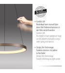 Paul Neuhaus Hoop Lampa Wisząca Kawowy 2851-36