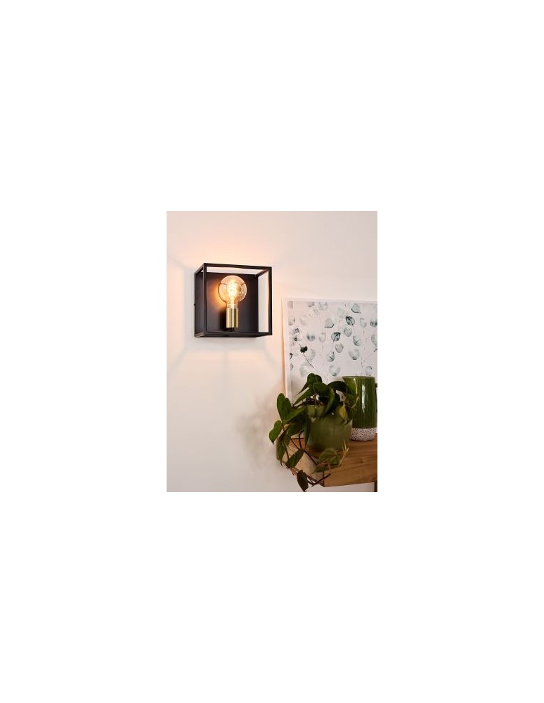 Wall lamps - Lucide RUBEN Wall mounted 1xE27 satin black brass 00224/01/30 - product kolory-swiatla.pl 4