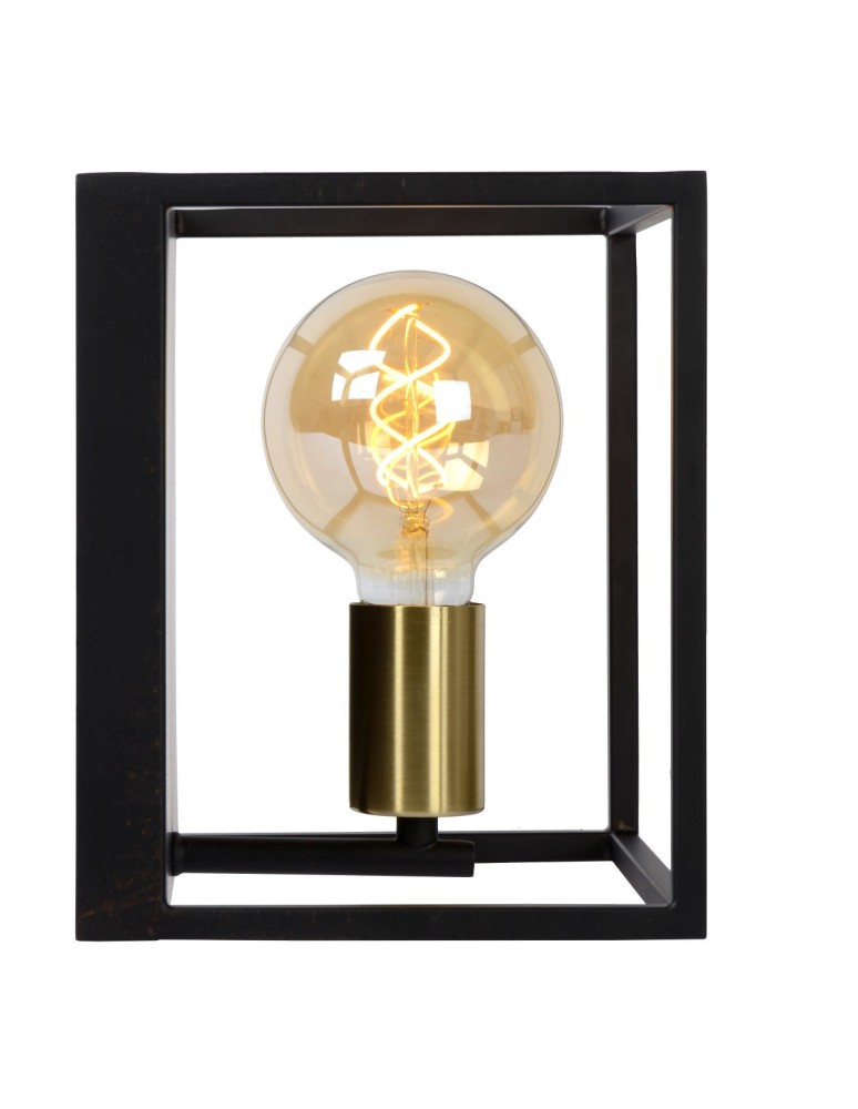 Wall lamps - Lucide RUBEN Wall mounted 1xE27 satin black brass 00224/01/30 - product kolory-swiatla.pl 6