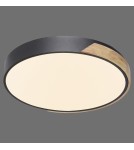 Paul Neuhaus Q-Bila Lampa Sufitowa Czarny/Drewno 6071-18