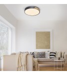 Paul Neuhaus Q-Bila Lampa Sufitowa Czarny/Drewno 6071-18