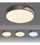 Paul Neuhaus Q-Bila Lampa Sufitowa Czarny/Drewno 6071-18