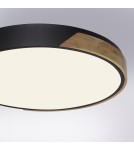 Paul Neuhaus Q-Bila Lampa Sufitowa Czarny/Drewno 6071-18