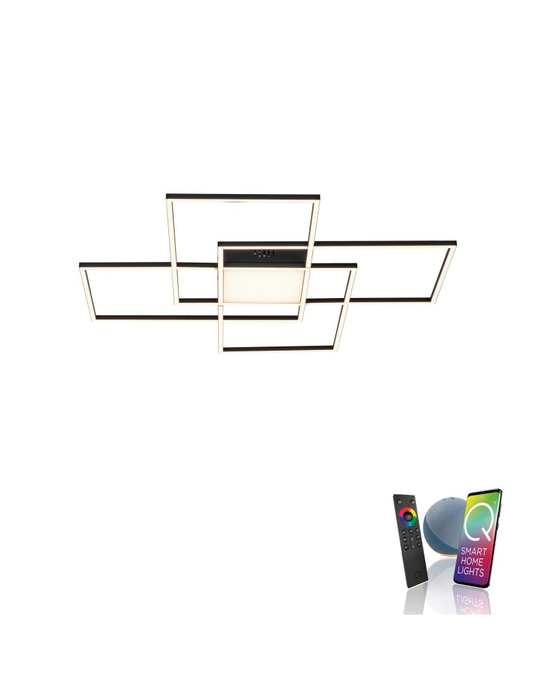 Paul Neuhaus Q-Asmin Lampa Sufitowa Czarny 6073-18
