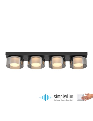 Paul Neuhaus Rika Lampa Sufitowa Czarny 6164-18 - produkt 2