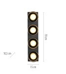 Paul Neuhaus Rika Lampa Sufitowa Czarny 6164-18