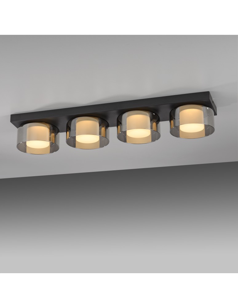Paul Neuhaus Rika Lampa Sufitowa Czarny 6164-18