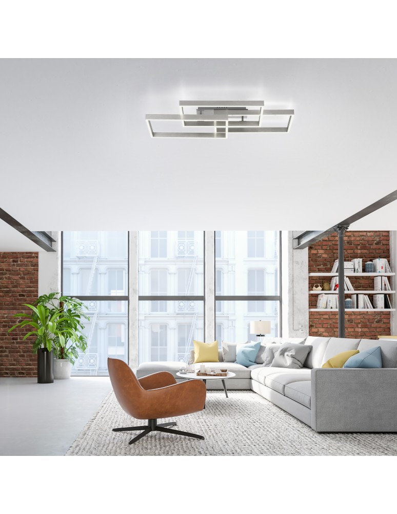 Paul Neuhaus Paan Lampa Sufitowa Srebrny 6232-55