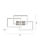 Paul Neuhaus Paan Lampa Sufitowa Srebrny 6232-55