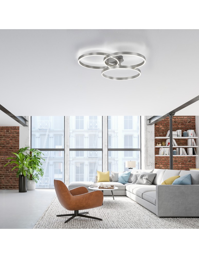 Paul Neuhaus Paan Lampa Sufitowa Srebrny 6233-55