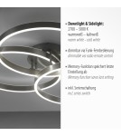 Paul Neuhaus Paan Lampa Sufitowa Srebrny 6233-55