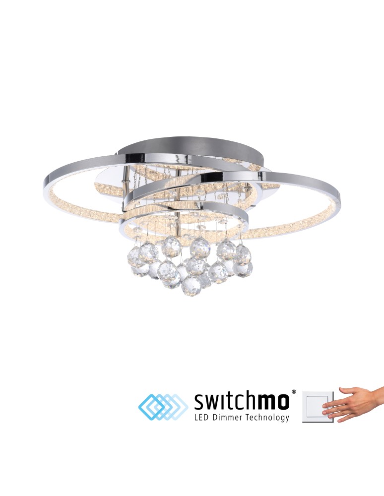 Paul Neuhaus Rotazo Lampa Sufitowa Chrom 6267-17