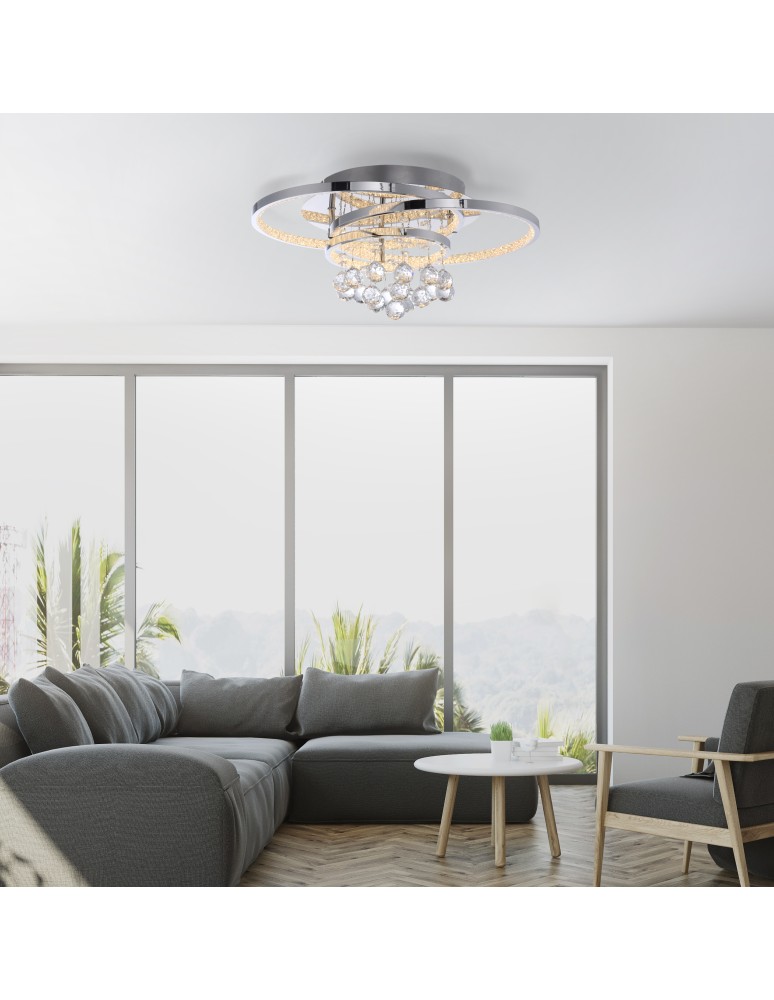 Paul Neuhaus Rotazo Lampa Sufitowa Chrom 6267-17