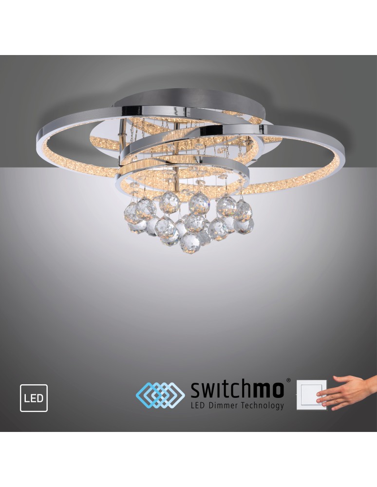 Paul Neuhaus Rotazo Lampa Sufitowa Chrom 6267-17