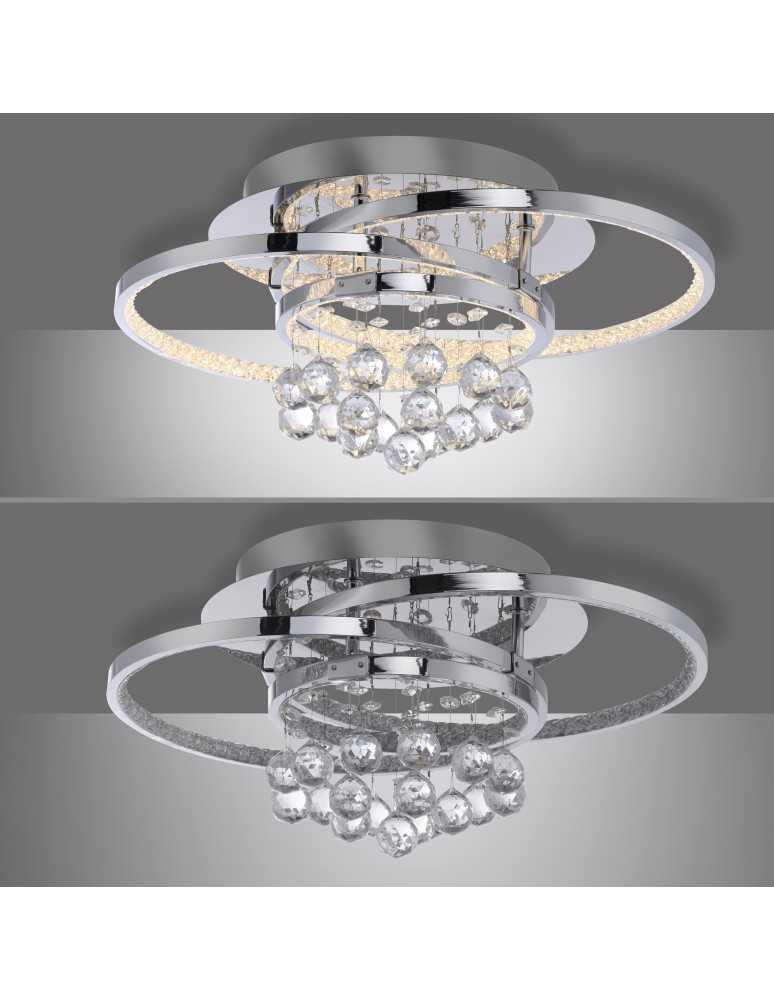 Paul Neuhaus Rotazo Lampa Sufitowa Chrom 6267-17