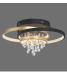 Paul Neuhaus Rotazo Lampa Sufitowa Czarny/Mosiądz 6267-68