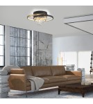 Paul Neuhaus Rotazo Lampa Sufitowa Czarny/Mosiądz 6267-68