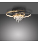 Paul Neuhaus Rotazo Lampa Sufitowa Czarny/Mosiądz 6267-68