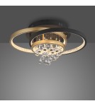 Paul Neuhaus Rotazo Lampa Sufitowa Czarny/Mosiądz 6267-68