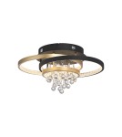 Paul Neuhaus Rotazo Lampa Sufitowa Czarny/Mosiądz 6267-68