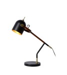 Reading table lamps - Lucide WAYLON Desk 1xE27 black brown 05627/01/30 - product 1