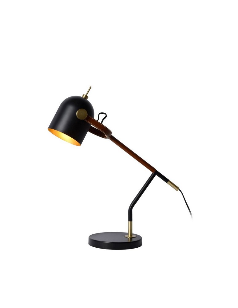 Reading table lamps - Lucide WAYLON Desk 1xE27 black brown 05627/01/30 - product kolory-swiatla.pl 1