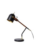 Reading table lamps - Lucide WAYLON Desk 1xE27 black brown 05627/01/30 - product 3