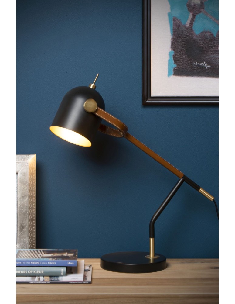 Reading table lamps - Lucide WAYLON Desk 1xE27 black brown 05627/01/30 - product kolory-swiatla.pl 4