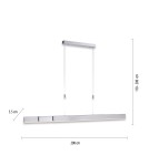 Paul Neuhaus Pure-Moto Lampa Wisząca Aluminium 2525-95