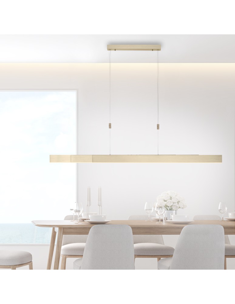 Paul Neuhaus Pure-Moto Lampa Wisząca Matowy Mosiądz 2525-60