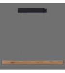 Paul Neuhaus Pure E-Motion Lampa Wisząca Czarny/Drewno 2570-79