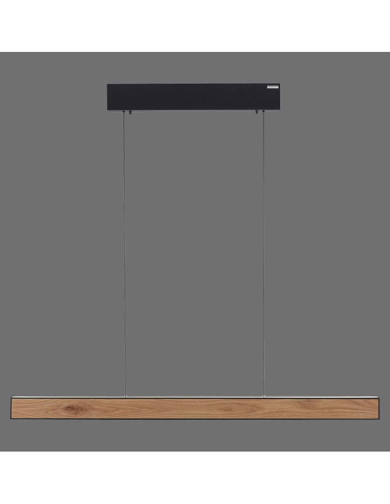 Paul Neuhaus Pure E-Motion Lampa Wisząca Czarny/Drewno 2570-79