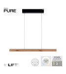 Paul Neuhaus Pure E-Motion Lampa Wisząca Czarny/Drewno 2570-79