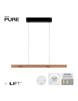 Paul Neuhaus Pure E-Motion Lampa Wisząca Czarny/Drewno 2570-79 - product 2