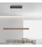 Paul Neuhaus Pure E-Motion Lampa Wisząca Czarny/Drewno 2570-79