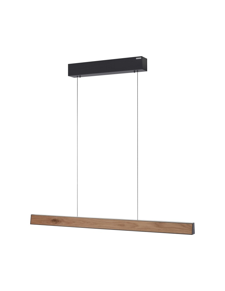 Paul Neuhaus Pure E-Motion Lampa Wisząca Czarny/Drewno 2570-79