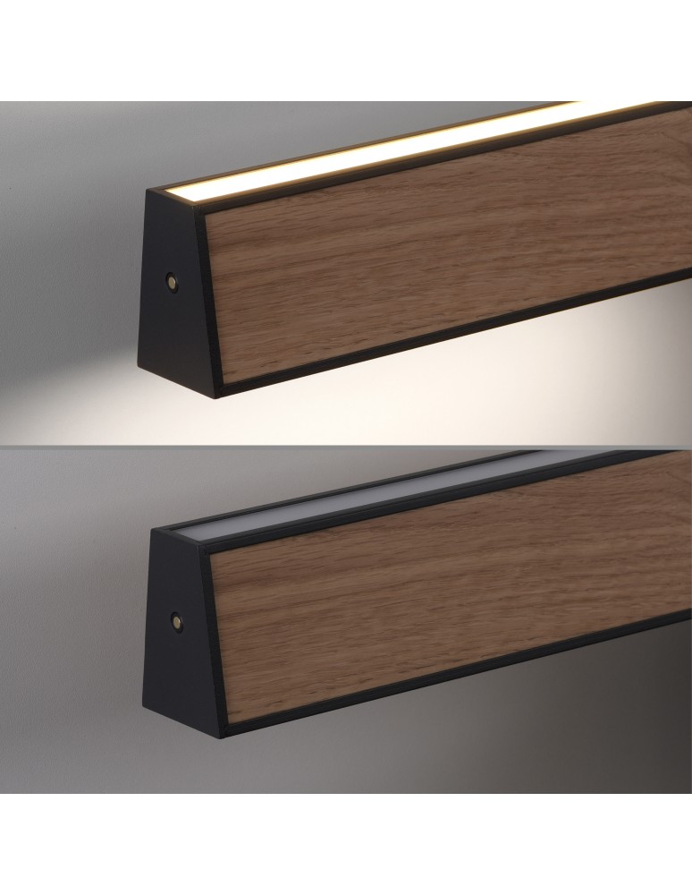 Paul Neuhaus Pure E-Motion Lampa Wisząca Czarny/Drewno 2570-79