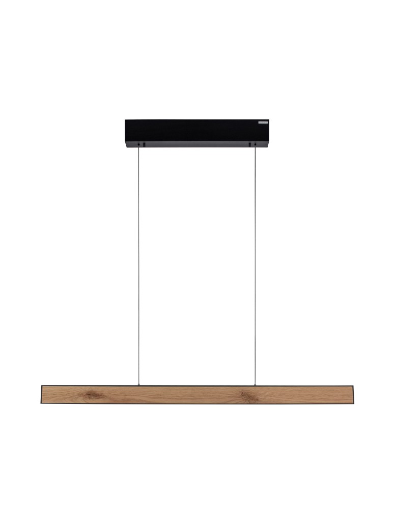 Paul Neuhaus Pure E-Motion Lampa Wisząca Czarny/Drewno 2570-79