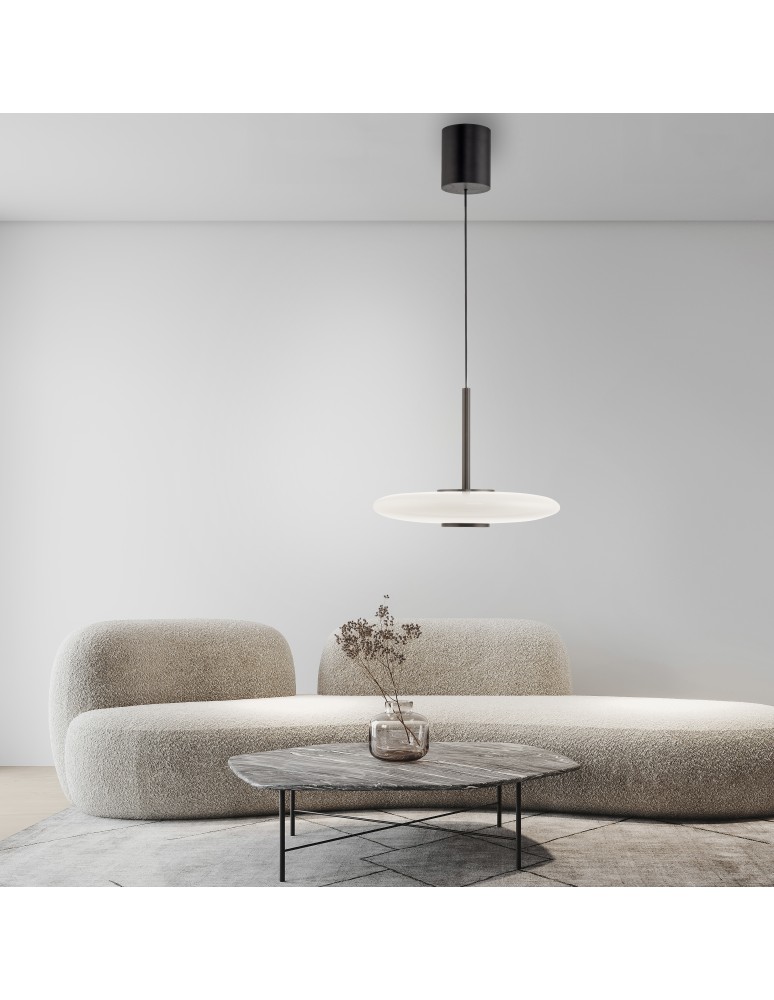 Paul Neuhaus Pure E-Vitrum Lampa Wisząca Ciemnobrązowy 2084-34