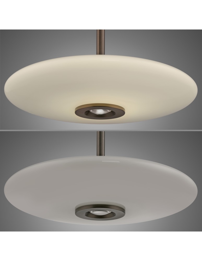 Paul Neuhaus Pure E-Vitrum Lampa Wisząca Ciemnobrązowy 2084-34