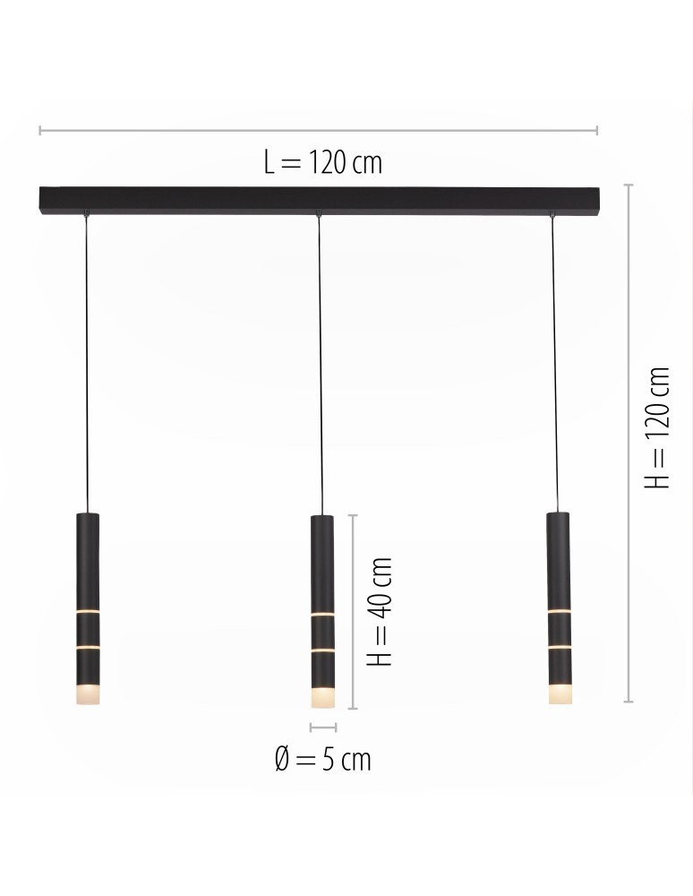 Paul Neuhaus Pure Vega Lampa Wisząca Czarny 2213-18
