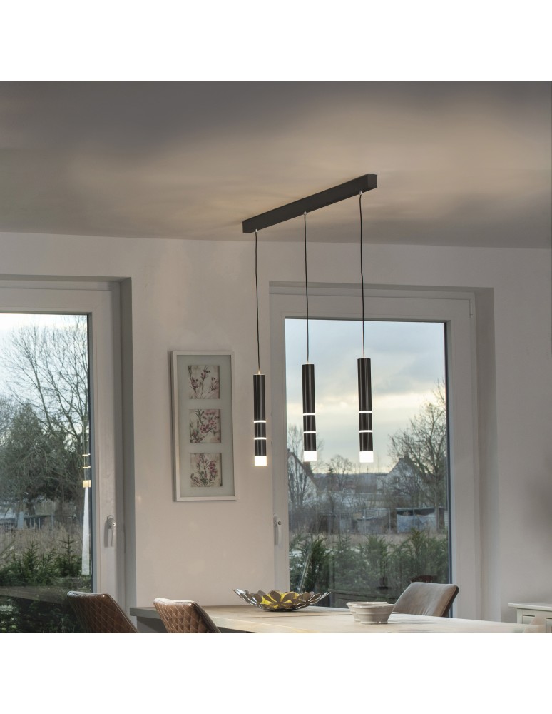 Paul Neuhaus Pure Vega Lampa Wisząca Czarny 2213-18