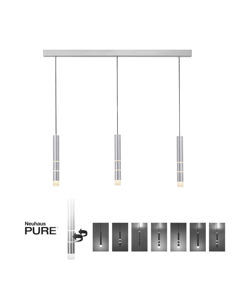 Paul Neuhaus Pure Vega Lampa Wisząca Aluminium 2213-95 Paul Neuhaus Pure Vega Lampa Wisząca Aluminium 2213-95