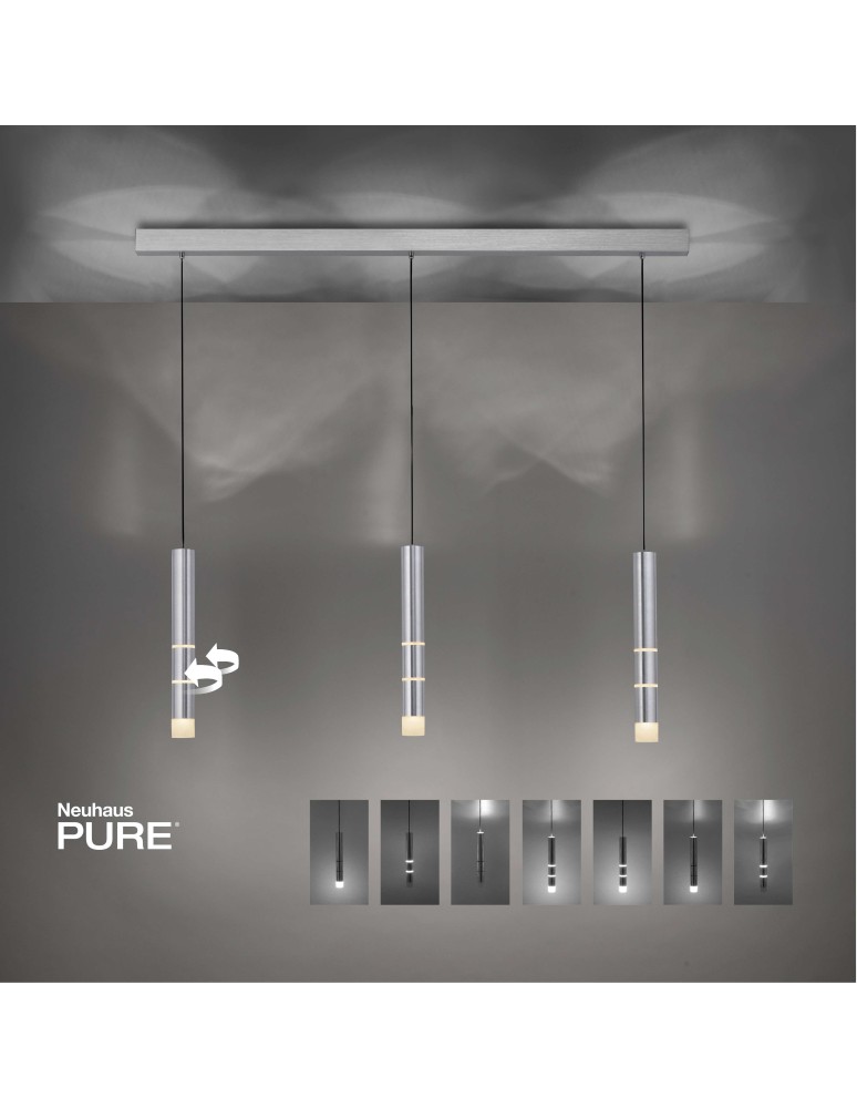 Paul Neuhaus Pure Vega Lampa Wisząca Aluminium 2213-95 Paul Neuhaus Pure Vega Lampa Wisząca Aluminium 2213-95