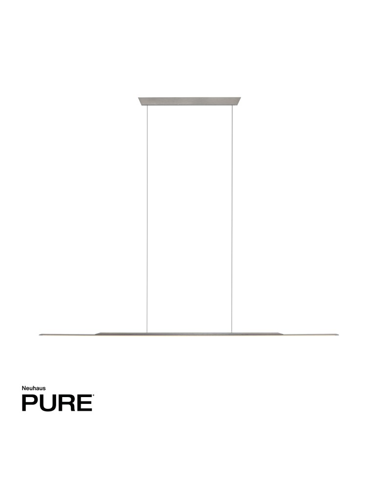Paul Neuhaus Pure Surface Lampa Wisząca Szary 2301-15